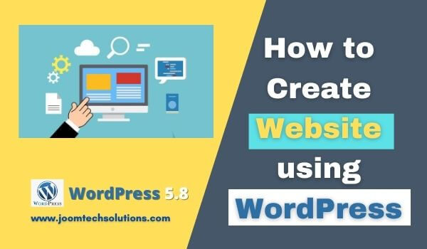 how create a website using WordPress